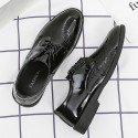 2021 autumn four seasons new men's business men's leather shoes leisure fashion trend wholesale men's soft soled low top shoes