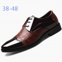 Spot men's business dress leather shoes pointed men's shoes new fashion shoes Korean version breathable British casual shoes in summer