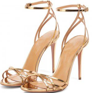 Women's round toe high-heeled sandals