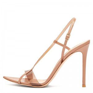 Fashion plus PVC high-heeled sandals