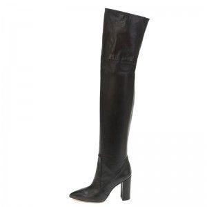 Fashionable and sexy solid color knee high boots