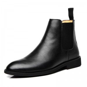 Sharp pointed Chelsea boots men's Martin boots British style genuine leather boots