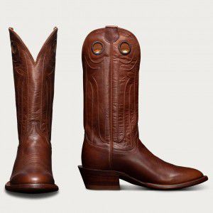 Retro Embroidered Coarse Heel Middle Tube Men's Knight Boots Long Tube Boots Large