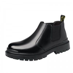 Chelsea boots, autumn short boots, ankle boots, men's black, mid top, men's Martin boots