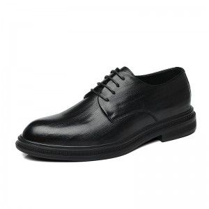 Four season brown pointed leather shoes, men's business formal suit, wedding groom's shoes, British casual men's shoes