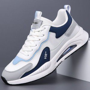 Men's shoes, mesh shoes, summer breathable casual shoes, trendy mesh surface, lightweight youth running sports shoes