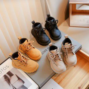 Girls' shoes, Martin boots, anti slip children's boots, autumn fashion baby girls' short boots