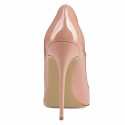 patent leather fabric women shoes heel